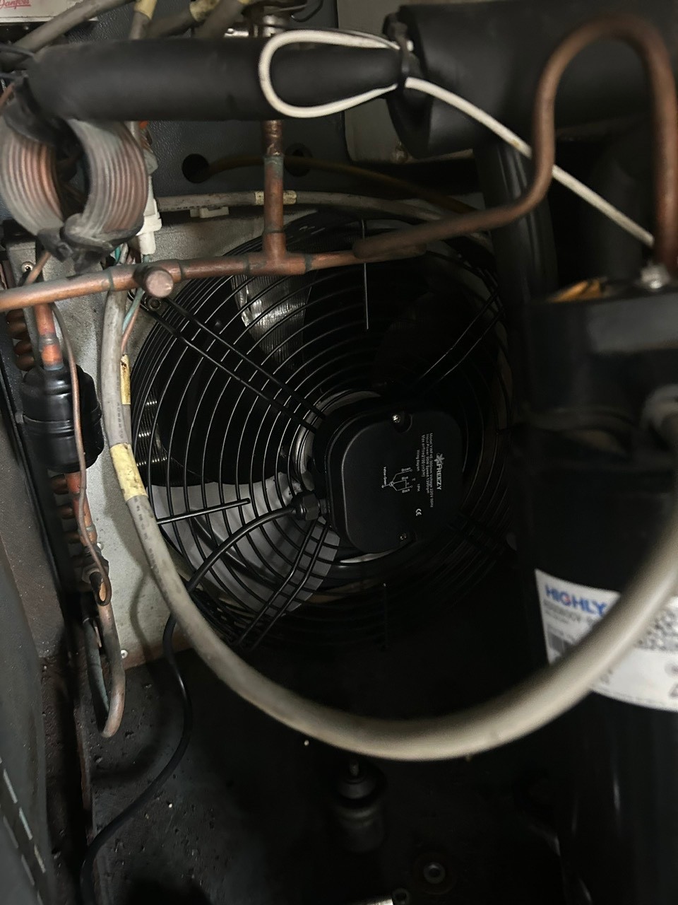technician using diagnostic tools on air dryer