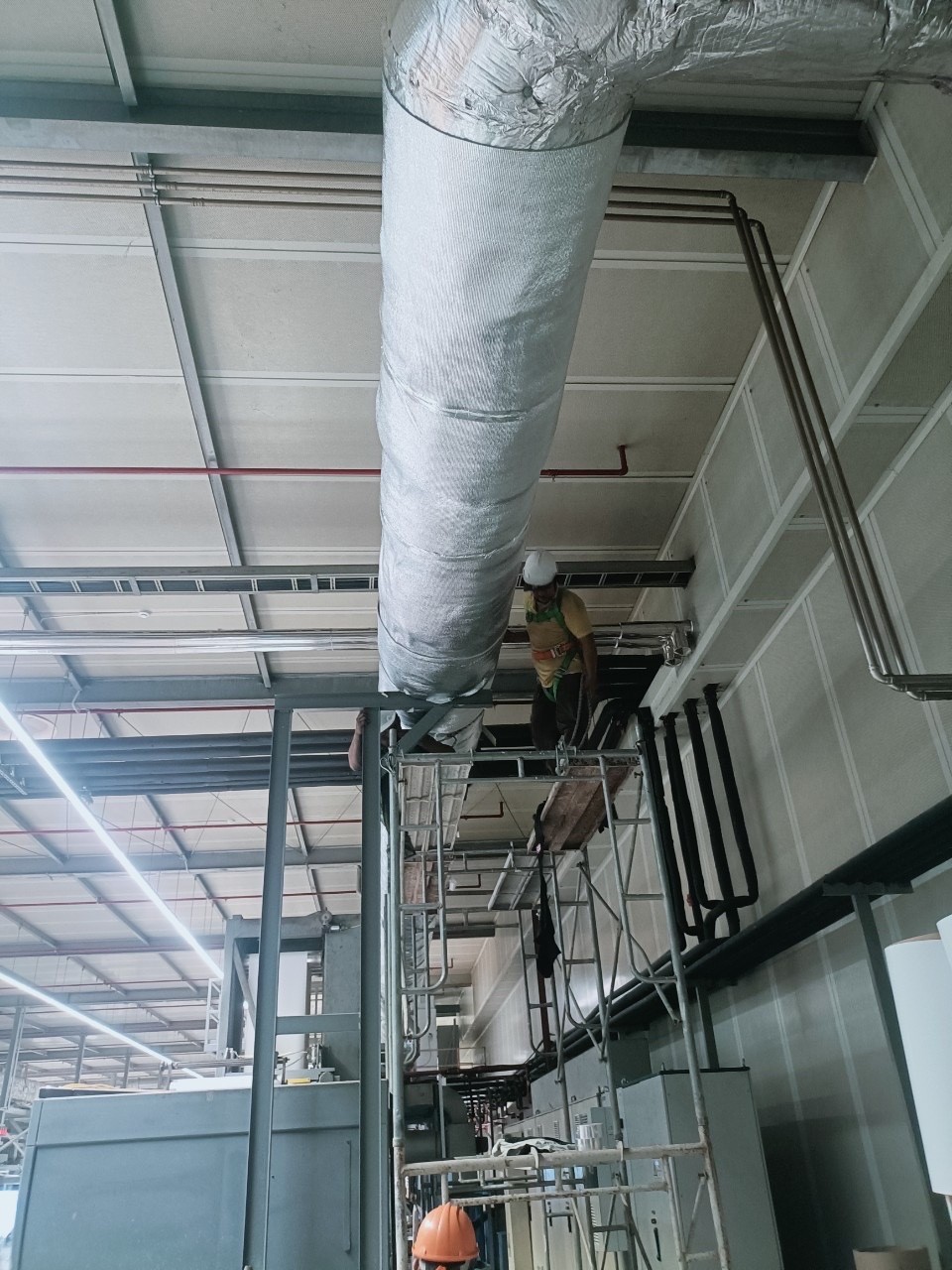 industrial ventilation system installation