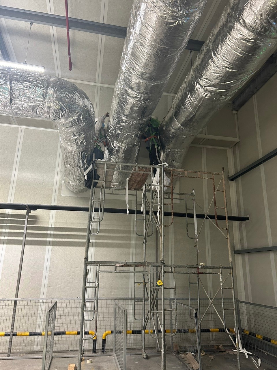 industrial ventilation system installation