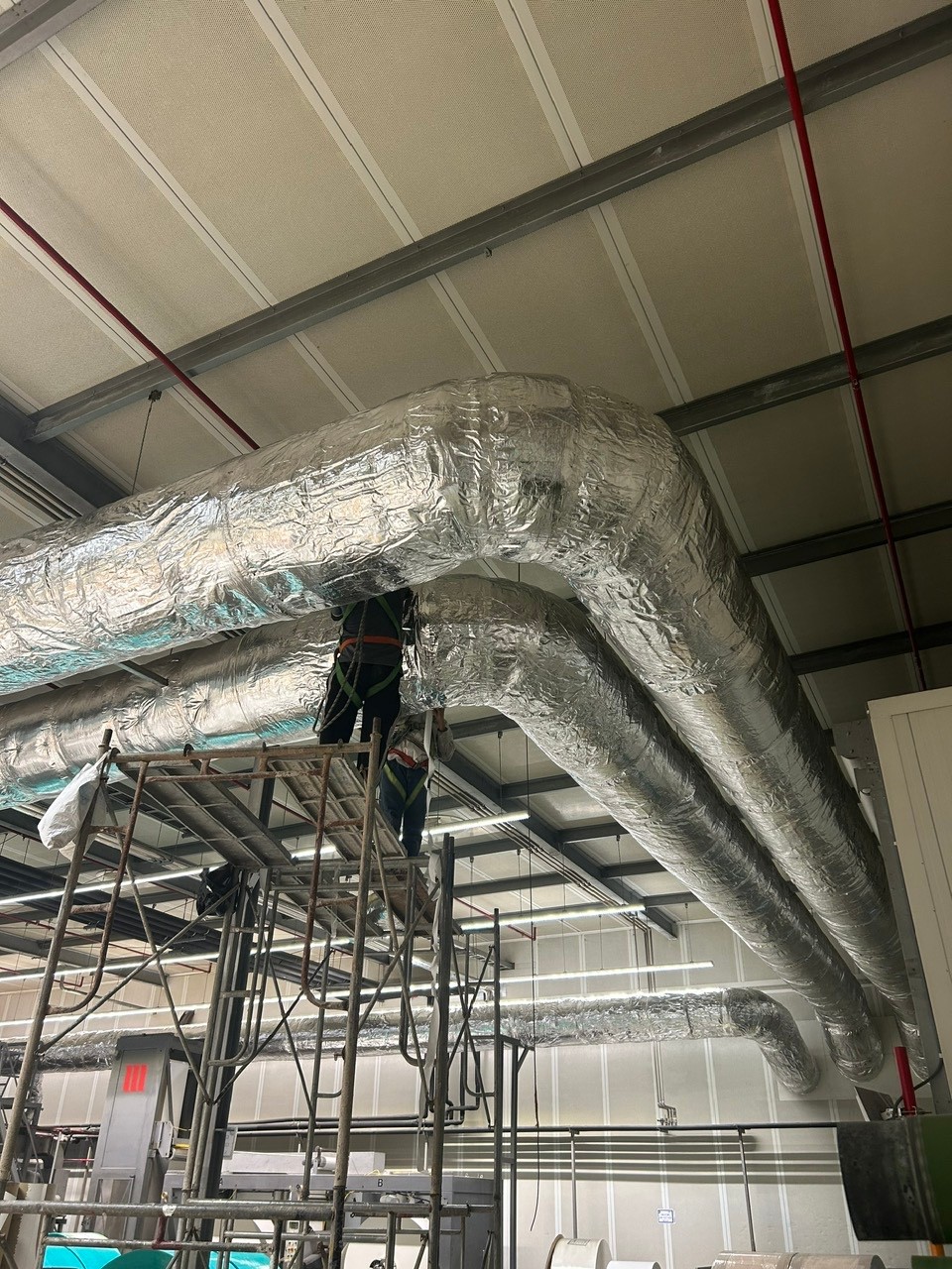 industrial ventilation system installation