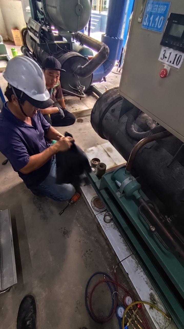 image of chiller unit inspection