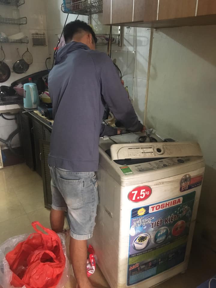 Vệ sinh máy giặt tại Củ Chi